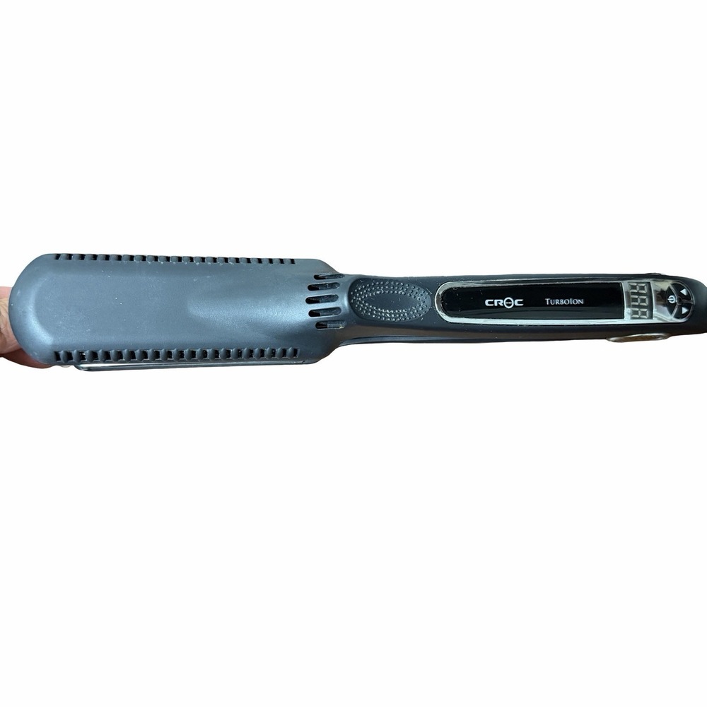 Croc TurboIon Hair Crimping Iron BC CR1 Digital Heat Styler Black